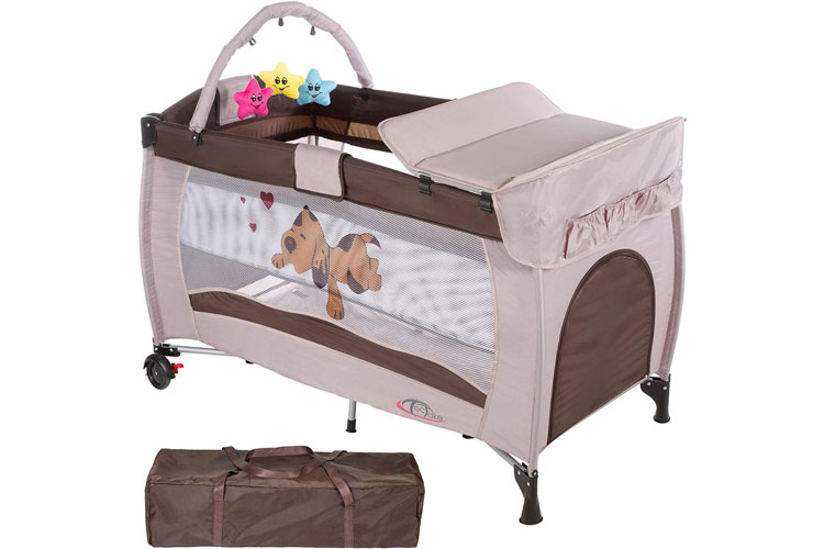 TecTake Lit Bébé Parapluie lit parapluie