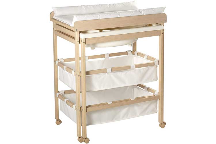 Roba Combinaison table à langer avec baignoire