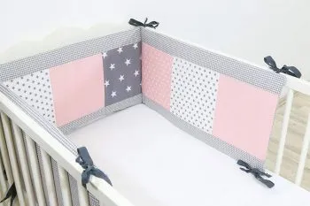 ULLENBOOM Gris Rose tour de lit pour bébé