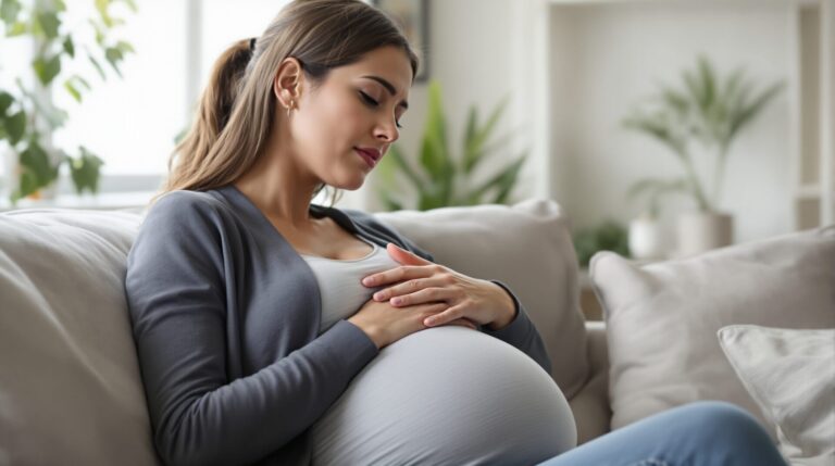 coeur qui bat fort enceinte