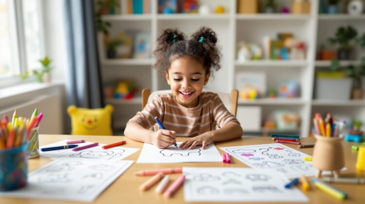 coloriage facile enfant