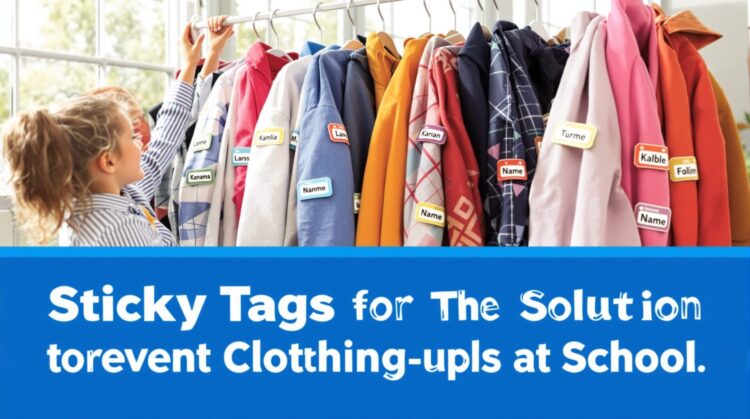 Les sticks autocollants : la solution pour éviter les échanges de vêtements à l’école