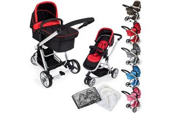 TecTake 3 en 1 poussette trio