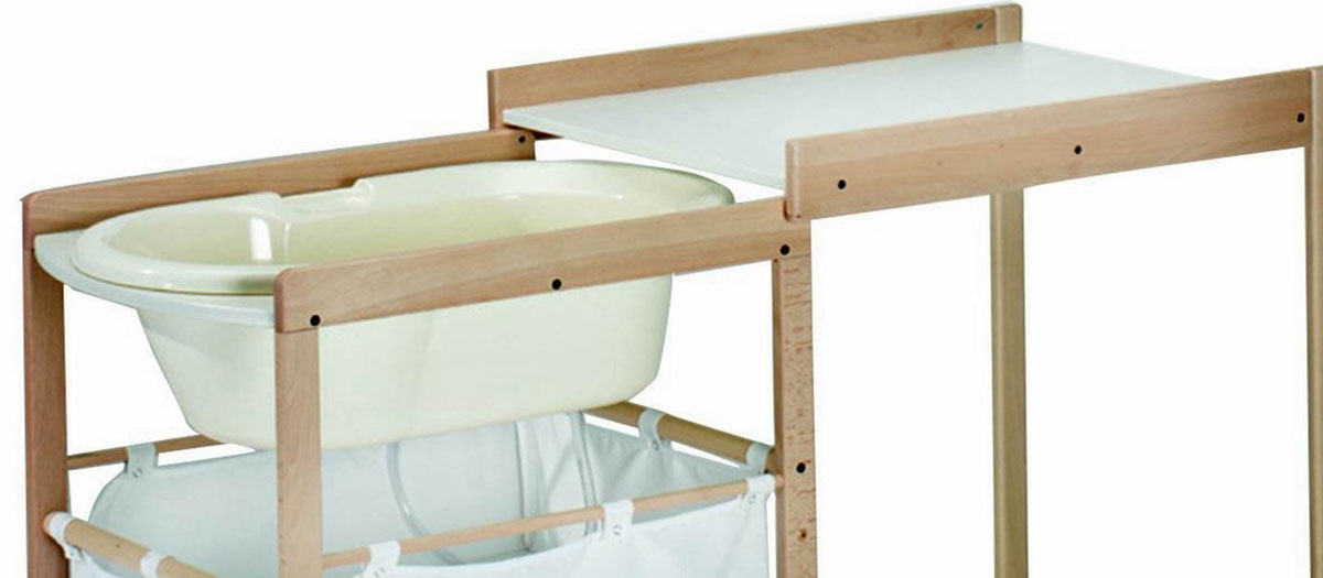 test table à langer avec baignoire