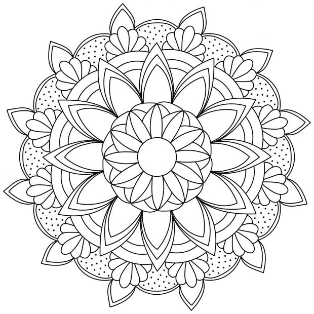 coloriage mandala
