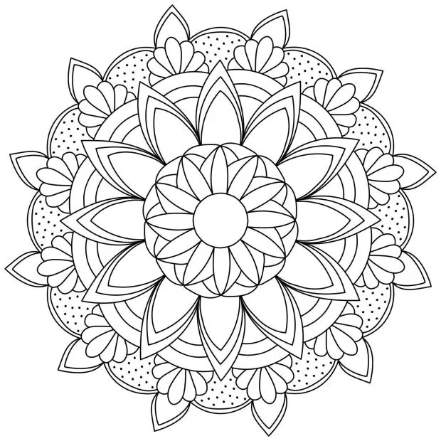 coloriage mandala