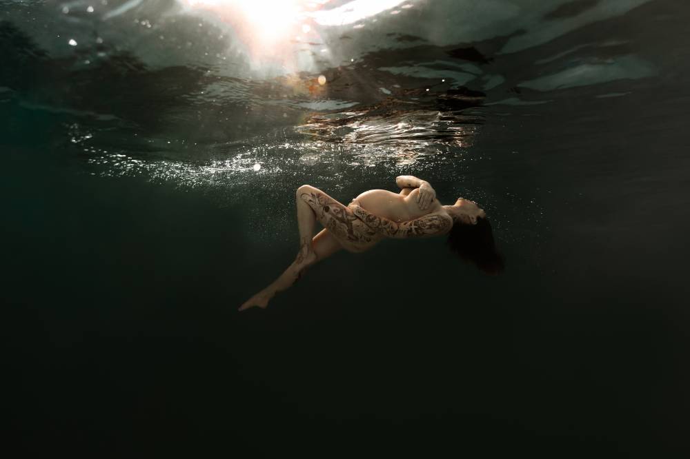 photographie aquatique grossesse eau