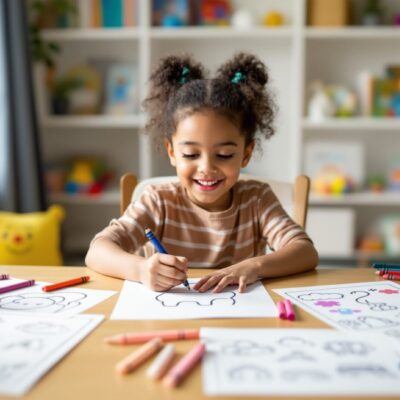 coloriage facile enfant