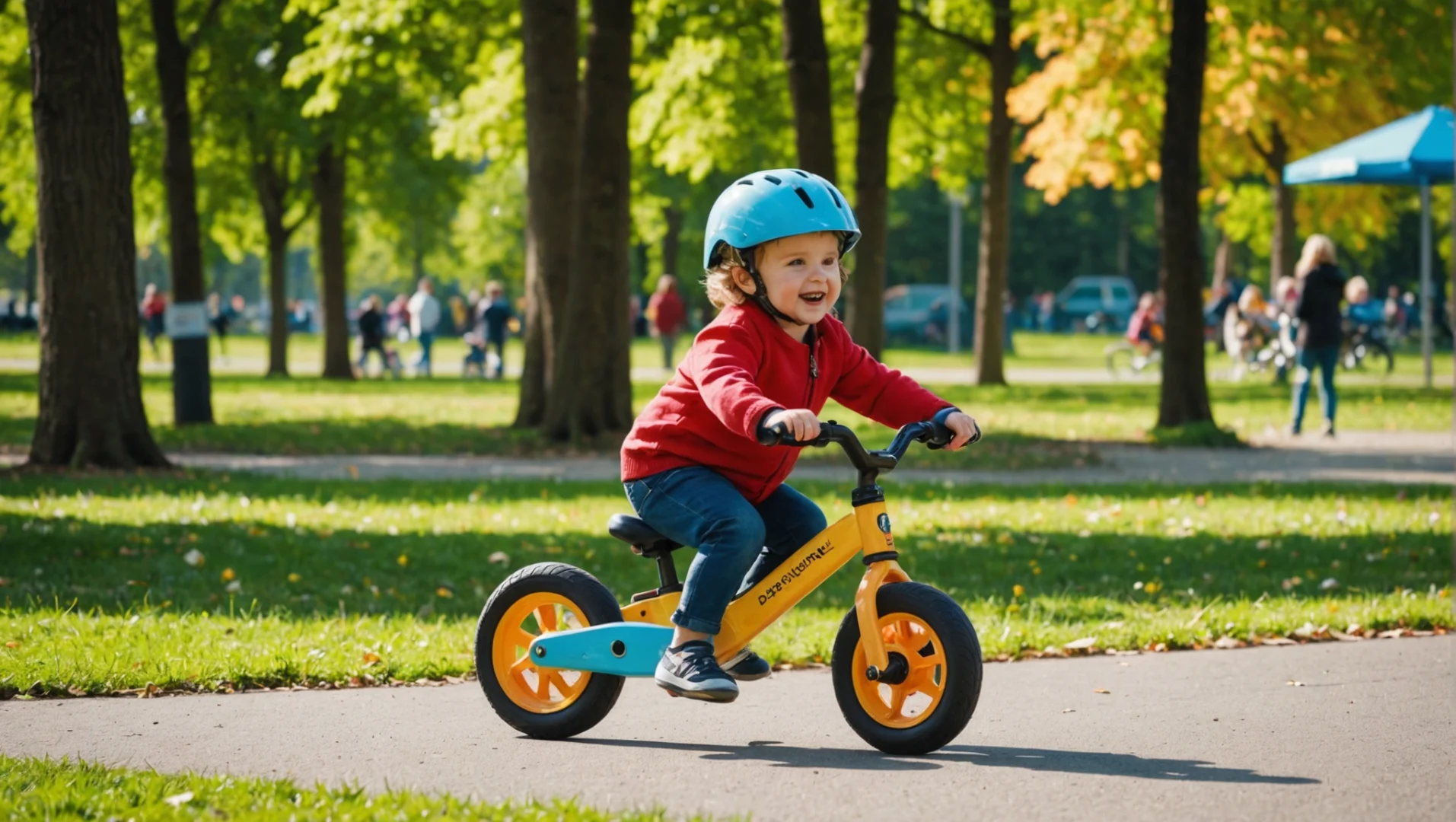 Draisienne 3 Roues COSTWAY Pour Enfant 1-3 Ans – Sans Pédales, Bleu/gris/rose, Max 20 Kg