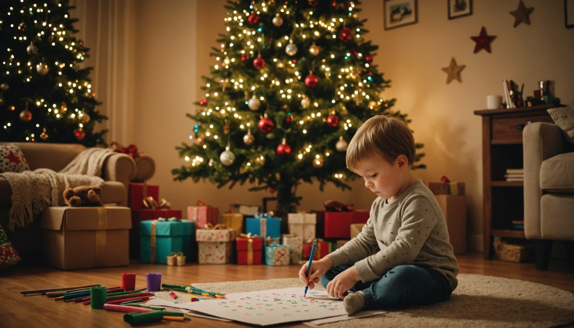 Un Noël créatif : calendrier de l'avent à colorier bébé