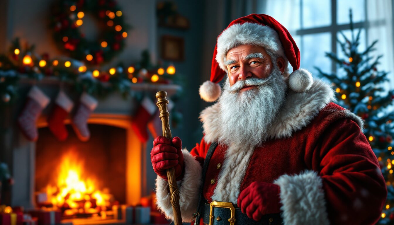 dessin à imprimer de père noel