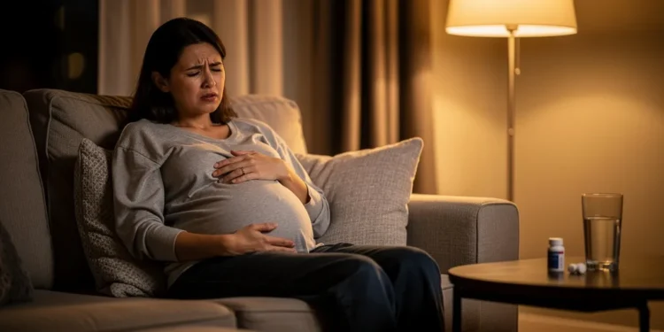 remontée acide fin de grossesse signe accouchement