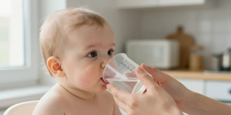 bebe boit beaucoup d eau