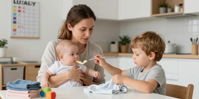 Construire une routine réaliste avec un bébé et un enfant : comment alléger les journées sans s’épuiser