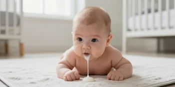 bebe regurgite sur le ventre