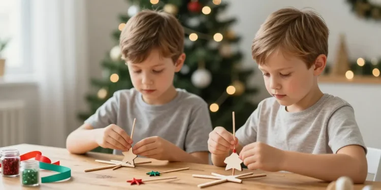 bricolage noël batonnet de glace
