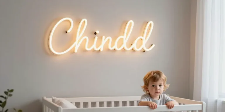Néon prénom dans la chambre d'enfant : comment l'utiliser sans se tromper