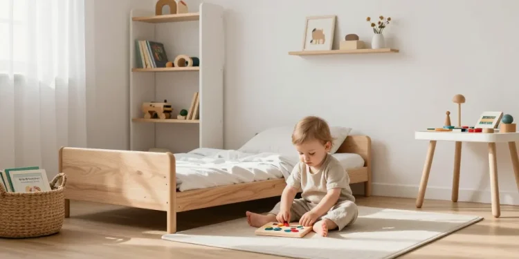 Équiper la chambre d'un tout-petit selon Montessori, pièce par pièce