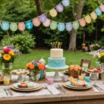 anniversaire theme fleur