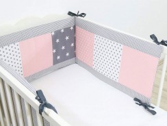 ULLENBOOM Gris Rose : laissez-vous séduire par ce beau tour de lit pour bébé
